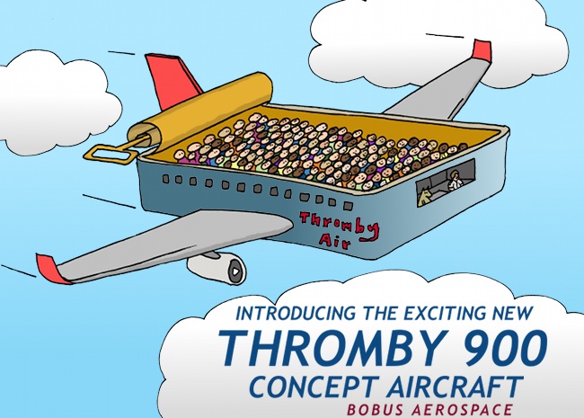 Thromby Air - Concept Plane - Packed Like Sardines