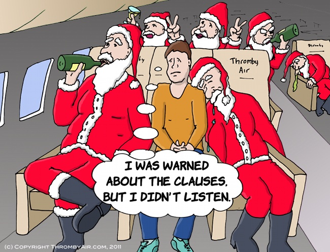 Thromby Air - Beware The Clause when you fly this christmas